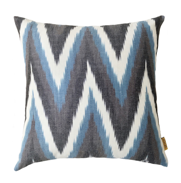 Chevron Ikat Cushion