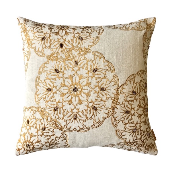 Embellished Circle Cushion