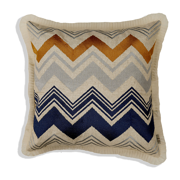 Horizontal Chevron Cushion