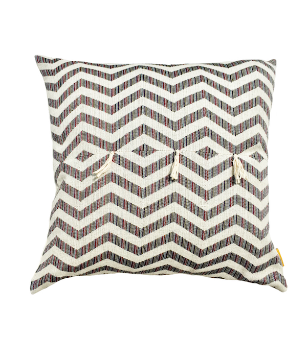 Horizontal Diamond Ikat Cushion