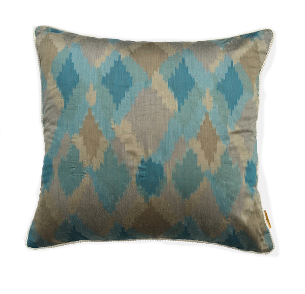 Multi Diamond Ikat Cushion