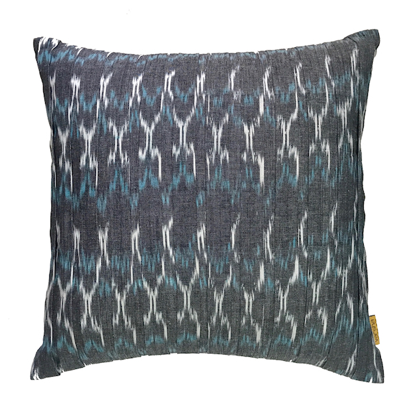 Pleated Ikat Cushion