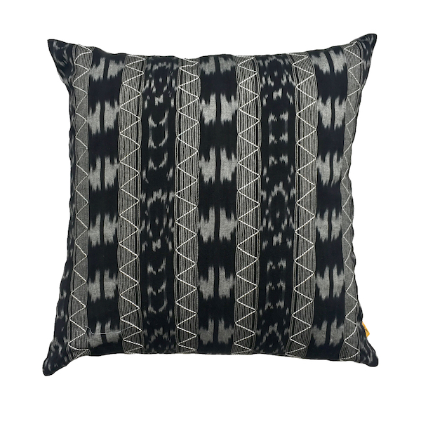 Smoky Ikat Cushion