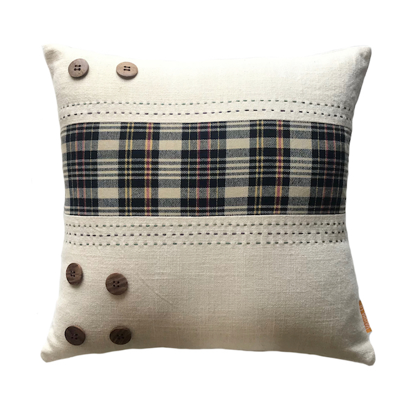 Tartan Wide Stripe Cushion