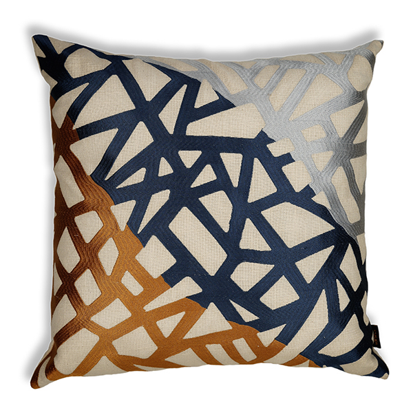 Tri Coral Cushion