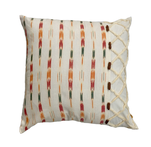 Vertical Cubic Ikat Cushion