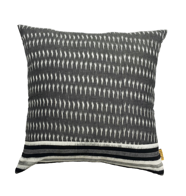 Stroke Ikat Cushion